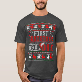 First Christmas As A Dad Nice Father Christmas vin T-Shirt