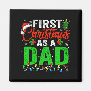 First Christmas As A Dad Xmas Lights New Dad Chris Magnet