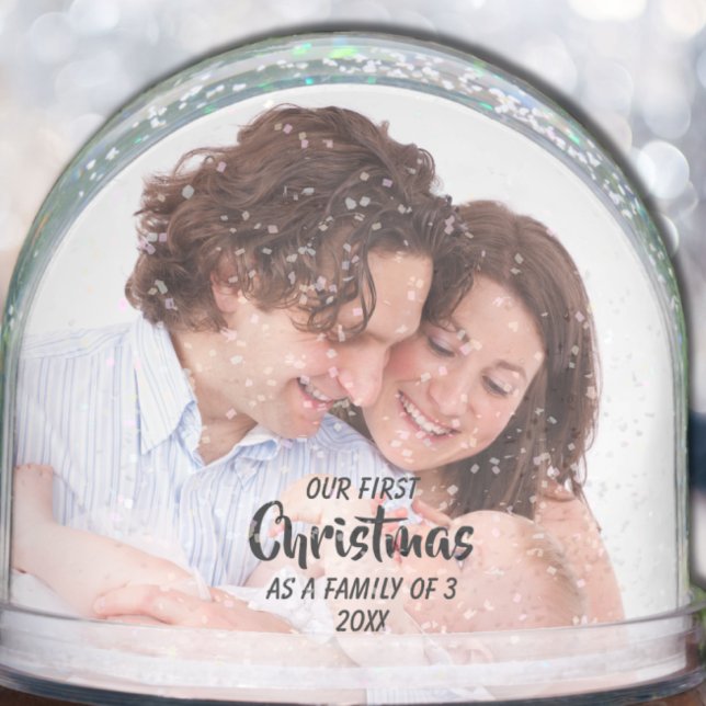First Christmas As A Family of 3 Snowglobe (Creator Uploaded)