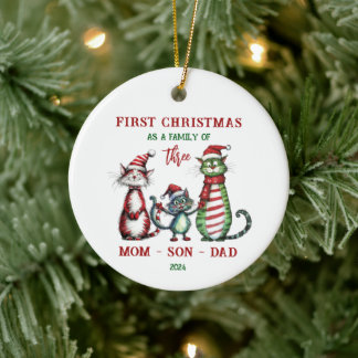 First Christmas As A Family Ornament
