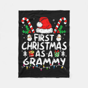 First Christmas As A Grammy New Grammy  Fleece Blanket