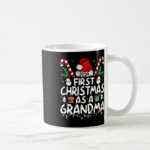 First Christmas As A Grandma Family Matching New Coffee Mug