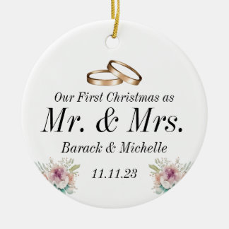 First Christmas as a Married Couple Ornament
