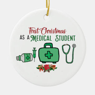 First Christmas as a Medical Student Ornament Medi