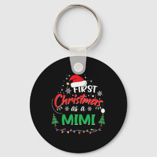 First Christmas As A Mimi 1st Christmas Matching F Key Ring