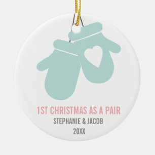 First Christmas as a Pair Holidays Ceramic Ornament