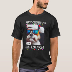 First Christmas as a Shih Tzu mum T-Shirt