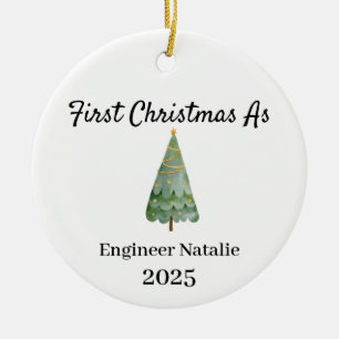 First Christmas as an Engineer Ornament