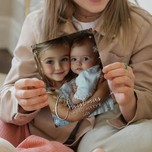 First Christmas As Big Sister Photo Print