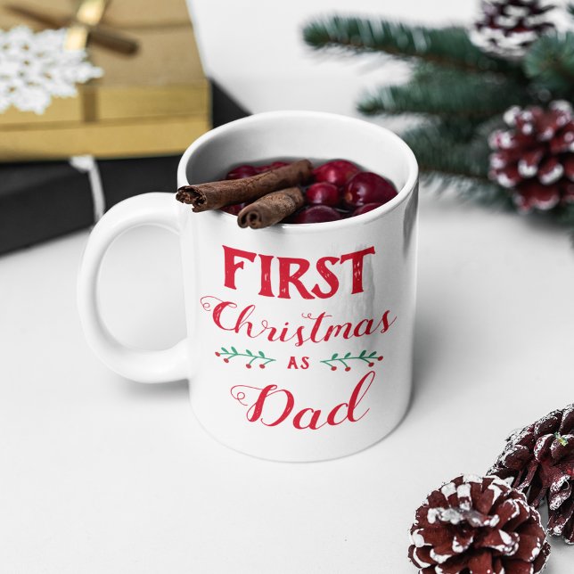 First Christmas as Dad Coffee Mug (Creator Uploaded)