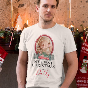 First Christmas as Daddy Red Truck T-Shirt