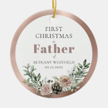 First Christmas as Father Photo Keepsake