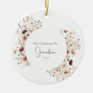 First Christmas as Grandma Holiday Ornament