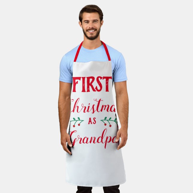 First Christmas as Grandpa Apron (Worn)