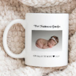 First Christmas as Grandpa New Baby Photo Coffee Mug<br><div class="desc">Celebrate his first Christmas as grandpa with this personalised photo coffee mug.  All text can be customised.  Add your own photo to create a truly unique gift for his first Christmas as a grandpa.</div>