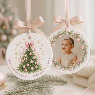 First Christmas as Grandparents Ceramic Ornament