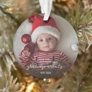 First Christmas as Grandparents Christmas family  Ornament