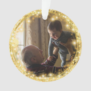 First Christmas As Grandparents Golden Circle  Orn Ornament