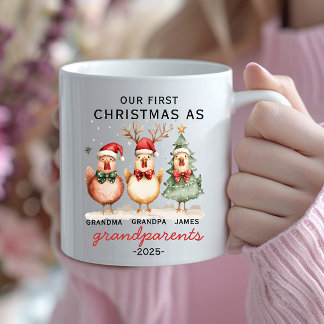 First Christmas as Grandparents Personalised Mug