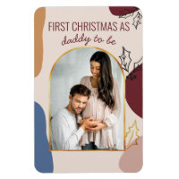 First Christmas as | Holly Shapes Arched Photo