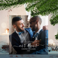 First Christmas as Mr and Mr LGBTQ Keepsake