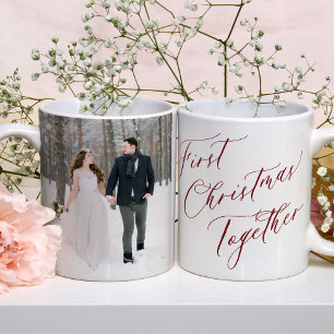 First Christmas as Mr and Mrs newlywed photo  Coffee Mug