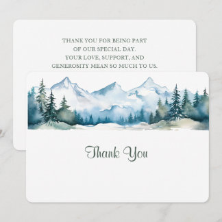 First Christmas as Mr. & Mrs. Personalised Wedding Thank You Card