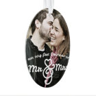 First Christmas as Mr. & Mrs. Photo Ornament