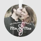 First Christmas as Mr. & Mrs. Photo Ornament