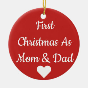 First Christmas as Mum and Dad Ornament