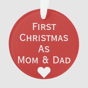 First Christmas As Mum & Dad Ornament