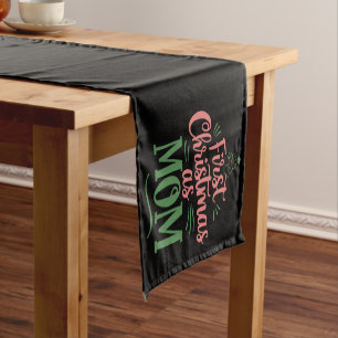 First Christmas As Mum Matching Christmas  Short Table Runner