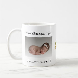 First Christmas as Mum New Baby Photo Coffee Mug