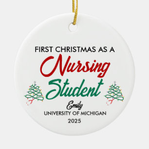 First Christmas As Nursing Student Ornament