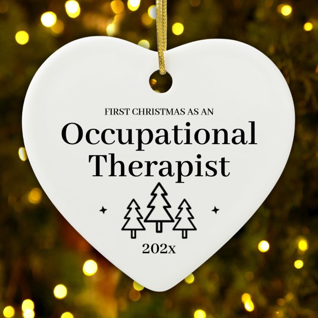 First Christmas As Occupational Therapist Ceramic Ornament (First Christmas As Occupational Therapist Ceramic Ornament
)