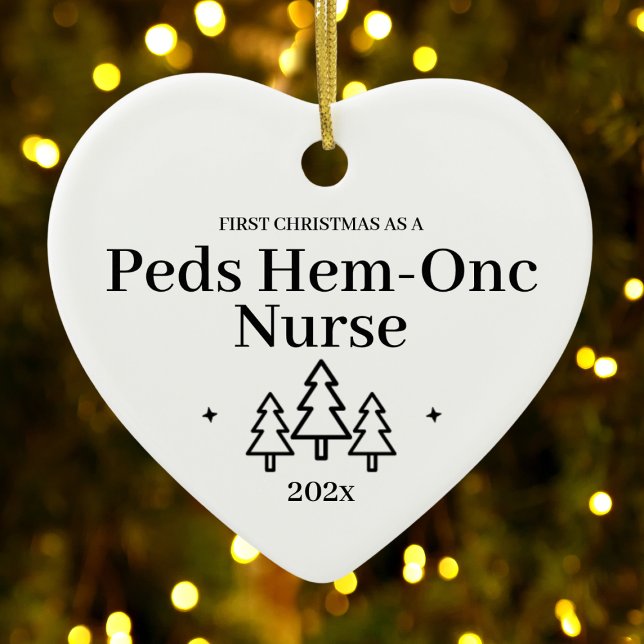 First Christmas As Peds Hem Onc Nurse Nursing Ceramic Ornament (First Christmas As Peds Hem Onc Nurse Nursing Ceramic Ornament
)