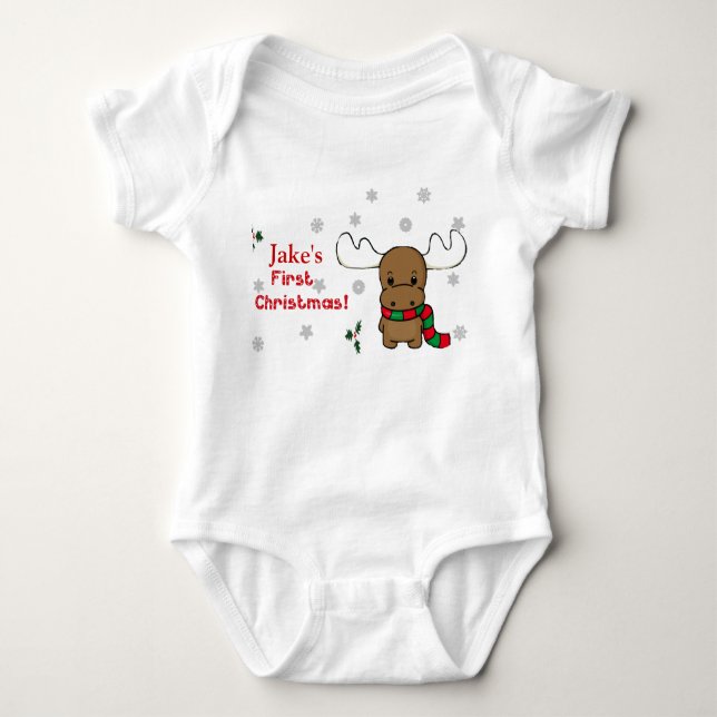 First Christmas Baby Bodysuit (Front)