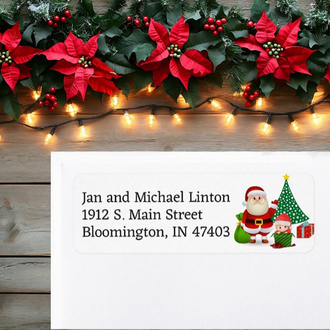 First Christmas Baby's Personalise Return Address  Label (Creator Uploaded)