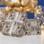First Christmas beige reindeer elegant multi photo Wrapping Paper<br><div class="desc">First Christmas natural beige reindeer delicate elegant modern holiday favour multi photo gift wrap design. Part of a stunning collection.</div>