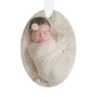 First Christmas Blush Pink Baby Girl Photo