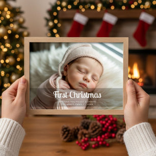 First Christmas Bright Family Christmas Card