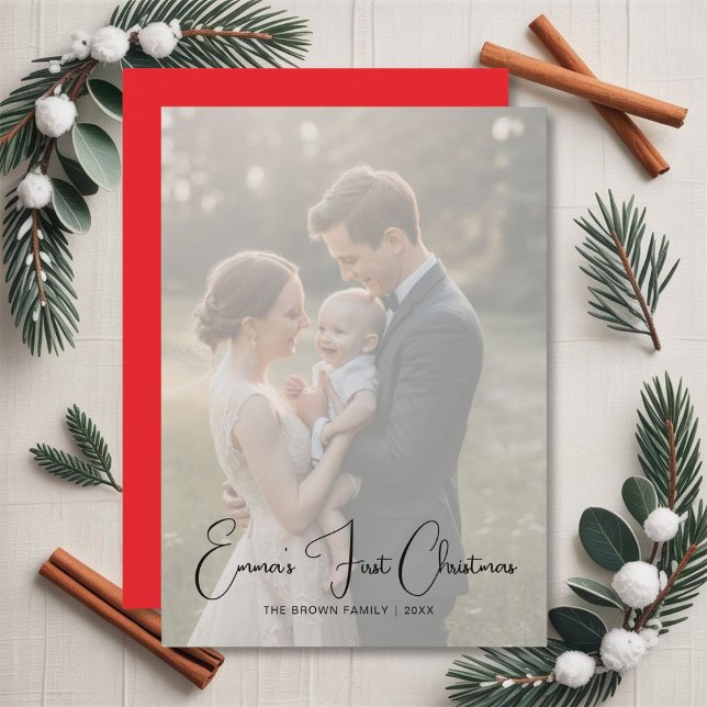 First Christmas Card for New Family Celebration (Creator Uploaded)