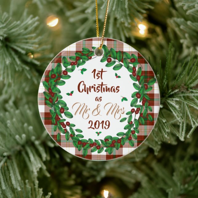 First Christmas Ceramic Ornament (Tree)