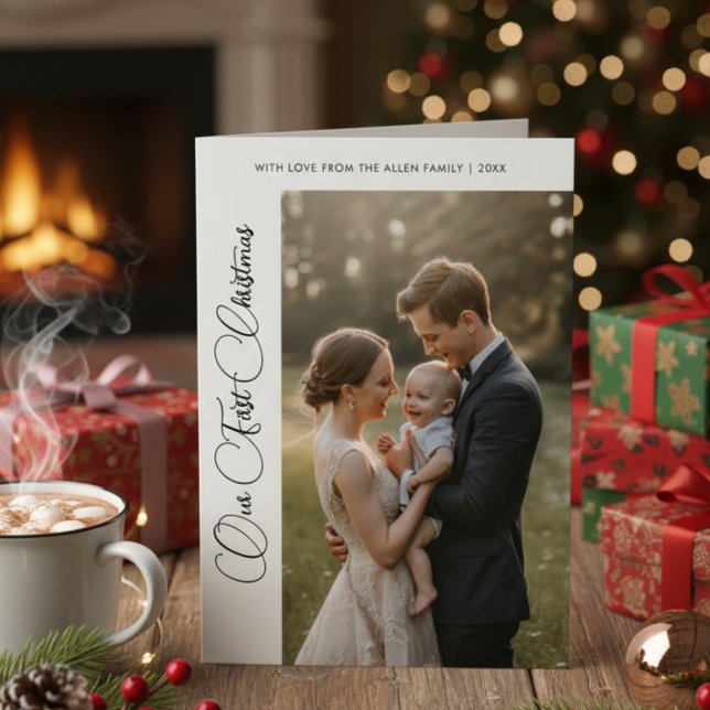 First Christmas Cheerful Family Holiday Card (Creator Uploaded)