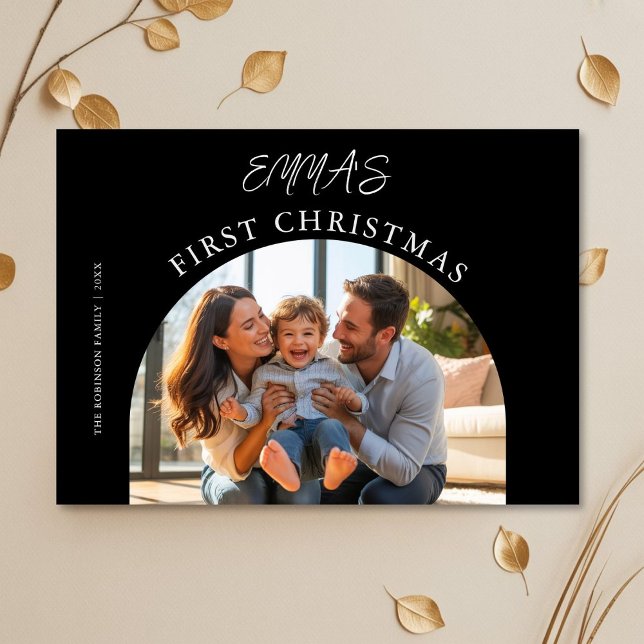 First Christmas Cosy Family Holiday Card (Creator Uploaded)