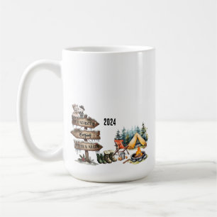 First Christmas Couple Newlyweds Camping Coffee Mug