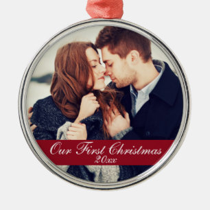 First Christmas Couple Ornament Year