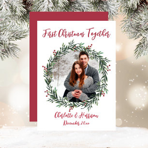 First Christmas Couple's Photo Card