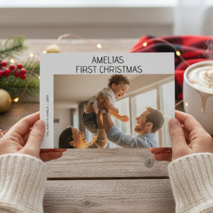 First Christmas Cozy Winter Family Card