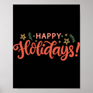 First Christmas Cute Animal Letters Boy Name Baby  Poster